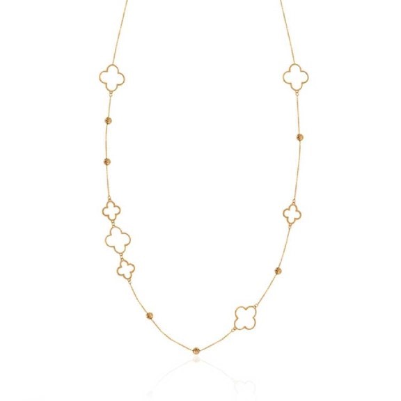 گردنبند رو لباسی  طلا 18 عیار اپال گلد مدل ونکلیف و گوی