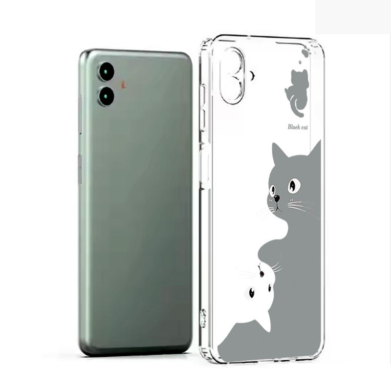 کاور طرح Cat مناسب برای گوشی موبایل سامسونگ Galaxy A06