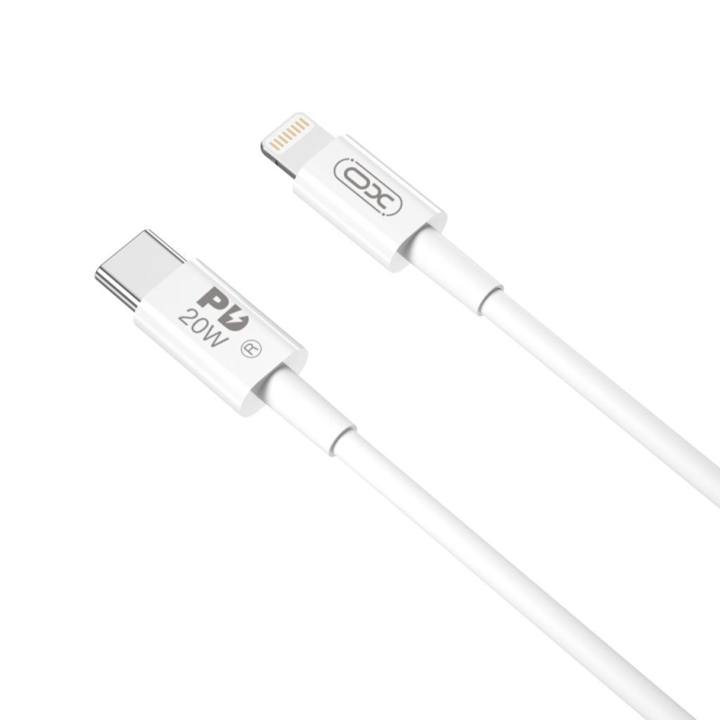 کابل تبدیل usb-c به لایتنینگ ایکس او مدل nb-q189a طول 1 متر-سفید کابل تبدیل usb-c به لایتنینگ ایکس او مدل nb-q189a طول 1 متر-سفید