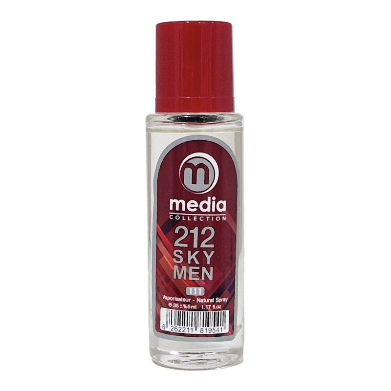 عطر جیبی مردانه مدیا مدل 212Men حجم 35 میلی لیتر عطر جیبی مردانه مدیا مدل 212Men حجم 35 میلی لیتر