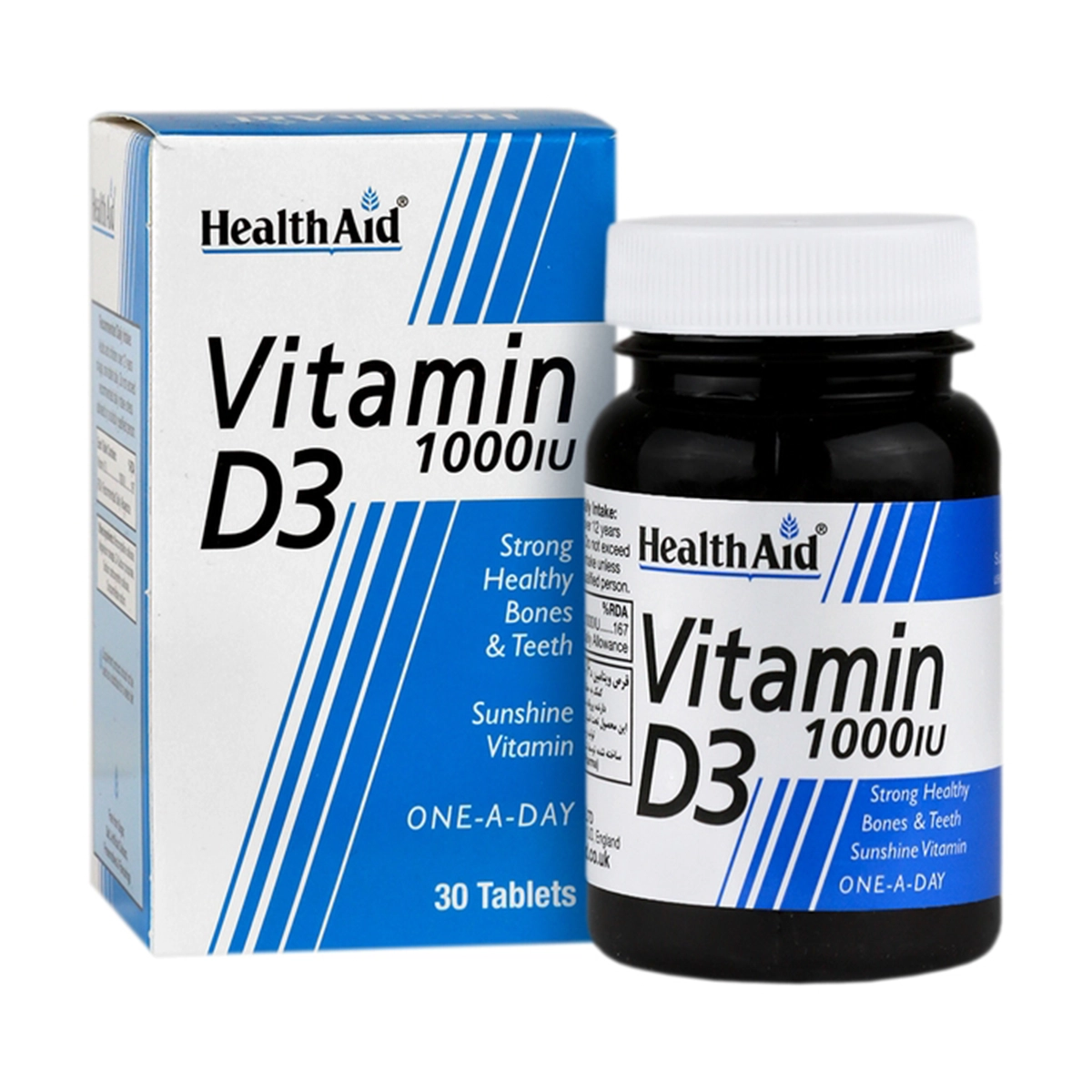 ویتامین د3 هلث اید 1000 واحد بسته 30 عددی ویتامین د3 هلث اید 1000 واحد بسته 30 عددی