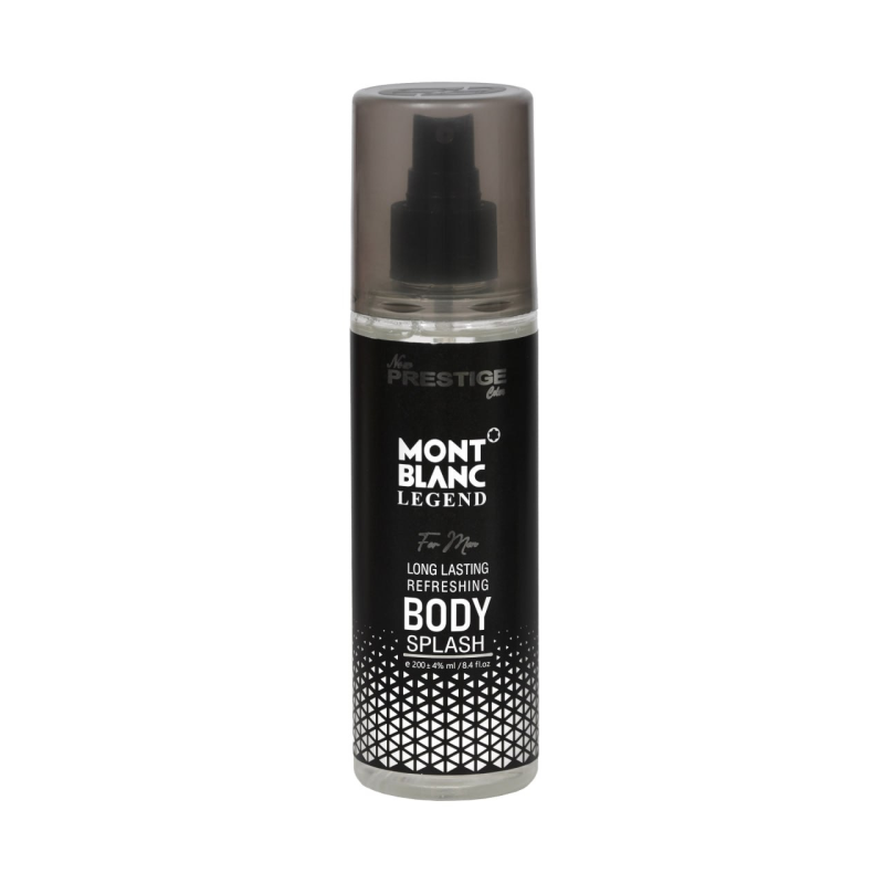 بادی اسپلش مردانه نیو پرستیژ کالر مدل Legend Mont Black حجم 200 میلی لیتر بادی اسپلش مردانه نیو پرستیژ کالر مدل Legend Mont Black حجم 200 میلی لیتر