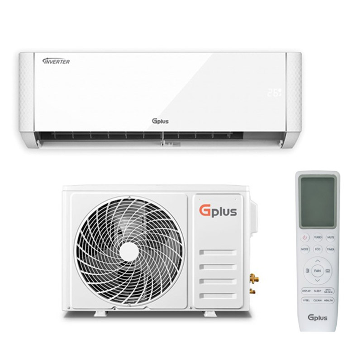 کولر گازی اینورتر 9 هزار جی پلاس مدل GAC-TV09TP1J