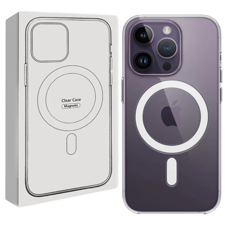 کاور گوشی موبایل مدل Transparent Mag Safe شفاف مناسب اپل iPhone 15 Pro