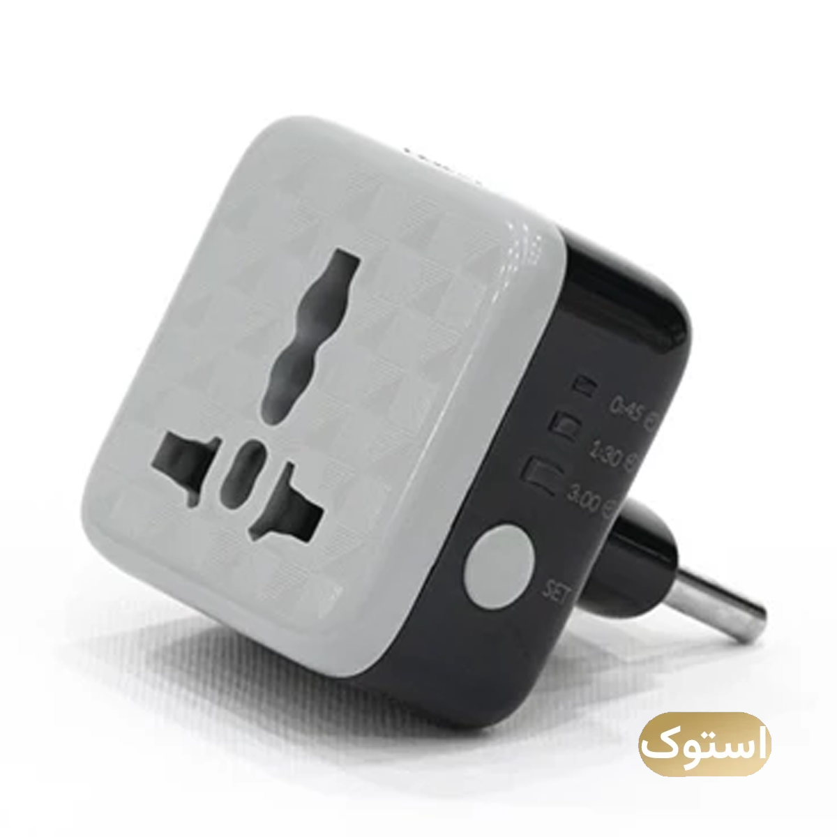 محافظ برق هوشمند تایمردار استوک Open Box - هادرون مدل P103 - مشکی