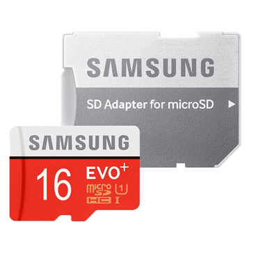 کارت حافظه microSDHC سامسونگ مدل Evo Plus کلاس 10 - ظرفیت 16 گیگابایت به همراه آداپتور SD-سفید کارت حافظه microSDHC سامسونگ مدل Evo Plus کلاس 10 - ظرفیت 16 گیگابایت به همراه آداپتور SD-سفید