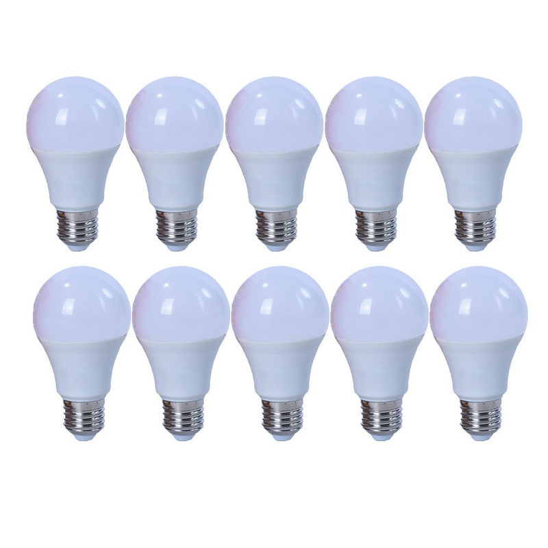 لامپ ال ای دی 12 وات تک تاب مدل حبابی پایه E27 بسته 10 عددی