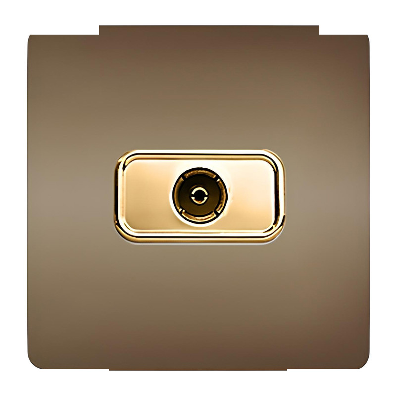 پریز آنتن صنایع آسیا الکتریک مدل کریستال BEI-GLD