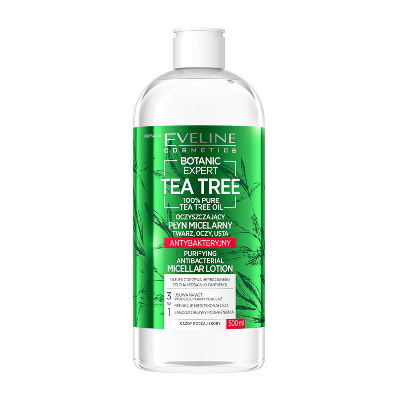 محلول پاک کننده آرایش اولاین مدل Tea Tree حجم 500 میلی لیتر محلول پاک کننده آرایش اولاین مدل Tea Tree حجم 500 میلی لیتر