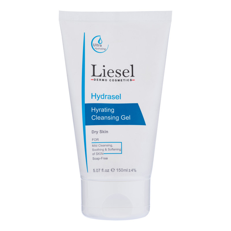 ژل شستشو صورت لایسل مدل Hydrasel مناسب پوستهای خشک حجم 150 میلی لیتر ژل شستشو صورت لایسل مدل Hydrasel مناسب پوستهای خشک حجم 150 میلی لیتر