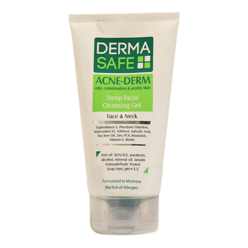 ژل شوینده صورت درماسیف سری Acne Derm مدل Deep Facial حجم ۱۵۰ میلیلیتر ژل شوینده صورت درماسیف سری Acne Derm مدل Deep Facial حجم ۱۵۰ میلیلیتر