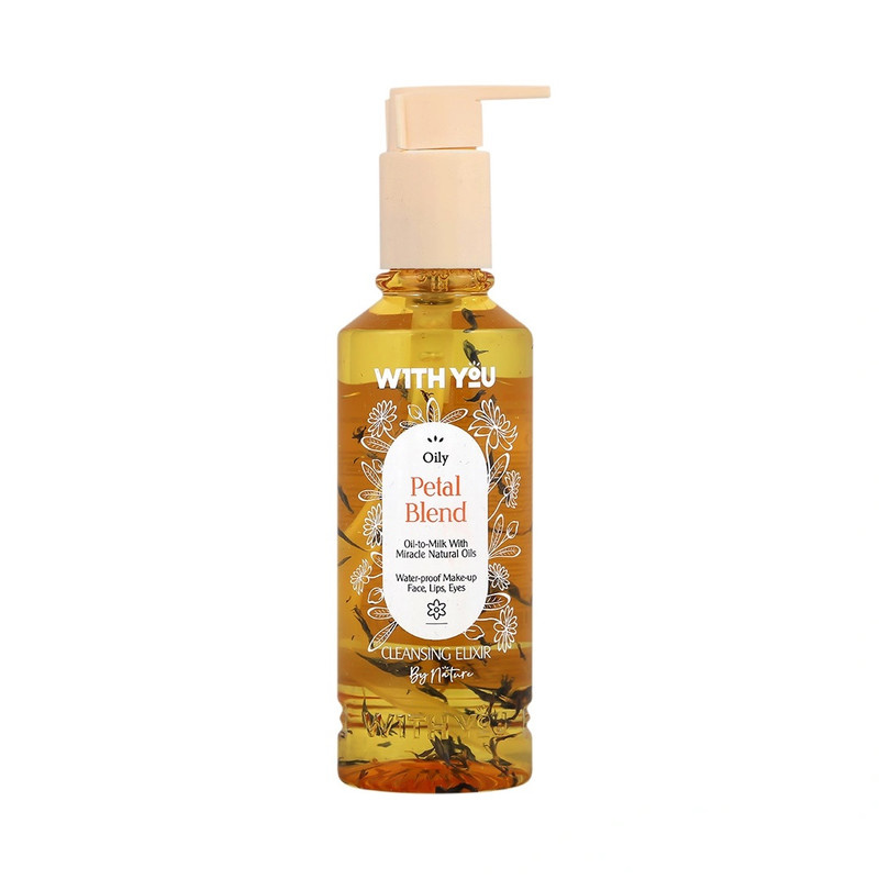 روغن پاککننده آرایش صورت ویت یو مدل  Petal Blend  مناسب برای انواع پوست حجم 200 میلیلیتر