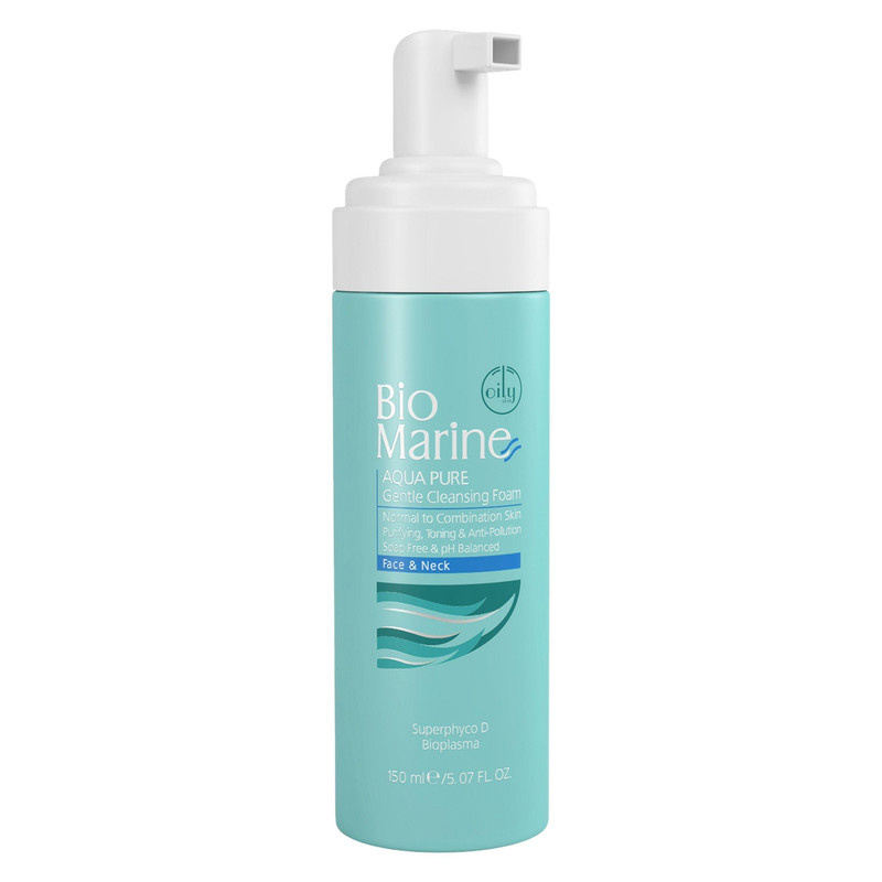 فوم شستوشوی صورت بایومارین مدل AQUA PURE حجم 150 میلیلیتر فوم شستوشوی صورت بایومارین مدل AQUA PURE حجم 150 میلیلیتر