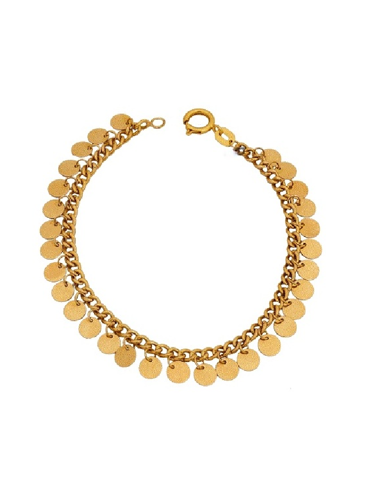 دستبند طلا  18عیار اپال گلد مدل کارتیر پولکی