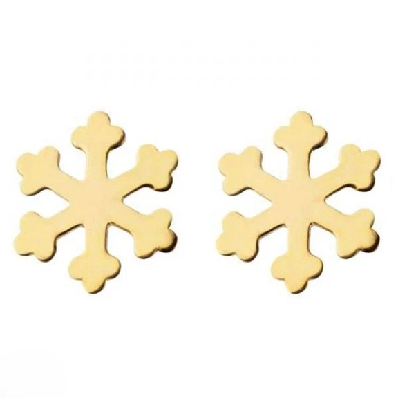 گوشواره طلا 18عیار اپال گلد مدل برف BR013-0.53 گوشواره طلا 18عیار اپال گلد مدل برف BR013-0.53