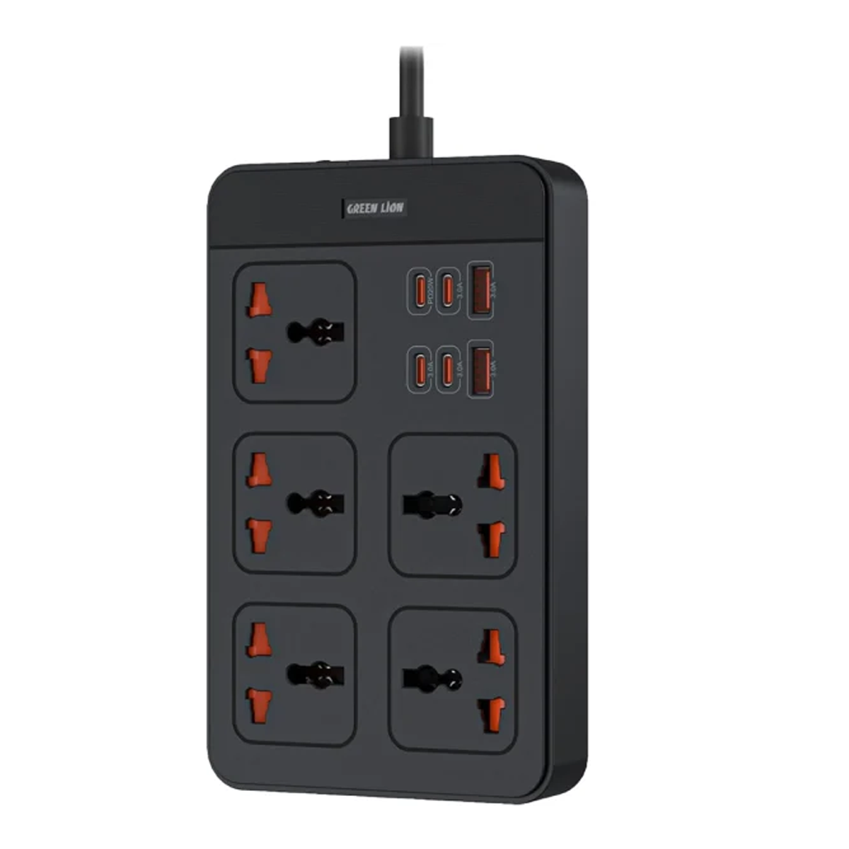 چندراهی برق گرین لاین مدل GS-500 Power Socket GNGS500PS-مشکی چندراهی برق گرین لاین مدل GS-500 Power Socket GNGS500PS-مشکی