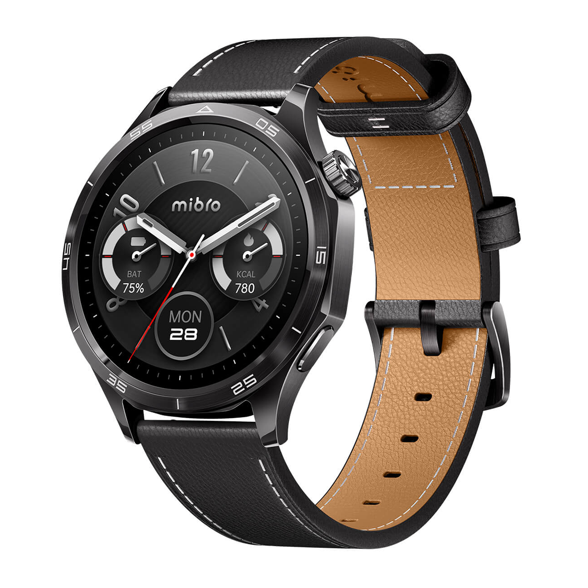 ساعت هوشمند میبرو مدل Mibro GT-بدنه خاکستری بند مشکی 