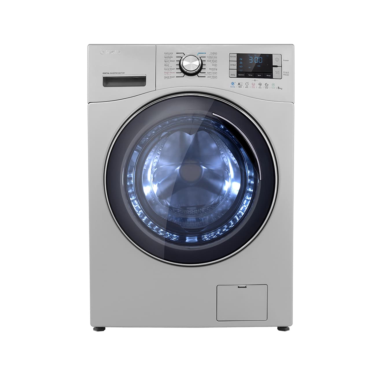 ماشین لباسشویی اسنوا 8 کیلویی مدل SWM-84557-نقره‌ای