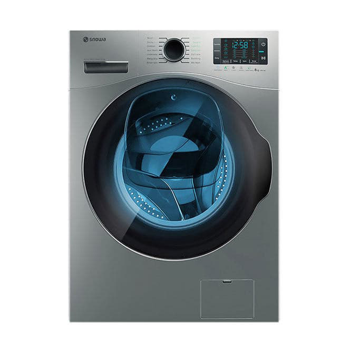 ماشین لباسشویی اسنوا 8 کیلویی مدل SWM-84617-نقرهای ماشین لباسشویی اسنوا 8 کیلویی مدل SWM-84617-نقرهای