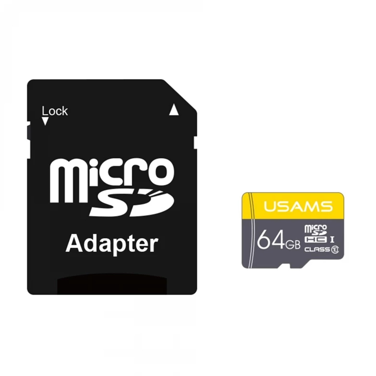 کارت حافظه microSDHC یوسمز مدل ZB119 کلاس 10 استاندارد UHS-I سرعت 120MBps ظرفیت 64 گیگابایت به همراه آداپتور