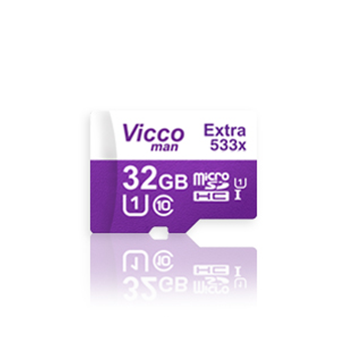 کارت حافظه microSDHC ویکومن مدل Extra 533x کلاس 10 استاندارد UHS-I U1 سرعت 80MBps ظرفیت 32 گیگابایت-بنفش