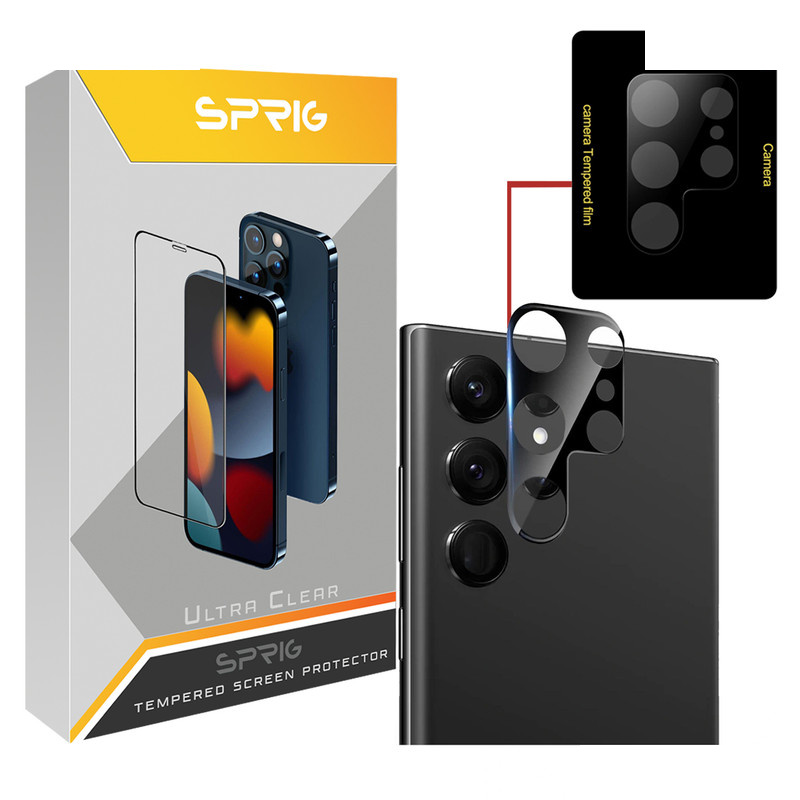 محافظ لنز دوربین اسپریگ مدل 3D SP مناسب برای گوشی موبایل سامسونگ Galaxy S22 Ultra محافظ لنز دوربین اسپریگ مدل 3D SP مناسب برای گوشی موبایل سامسونگ Galaxy S22 Ultra