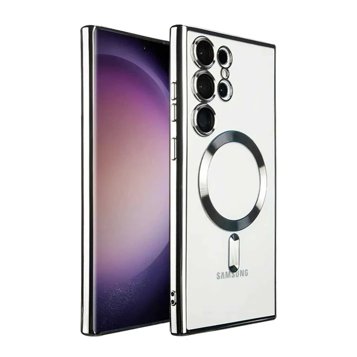 قاب گوشی سامسونگ Galaxy S23 Ultra اپیکوی مدل Guardian MagSafe-نقرهای قاب گوشی سامسونگ Galaxy S23 Ultra اپیکوی مدل Guardian MagSafe-نقرهای