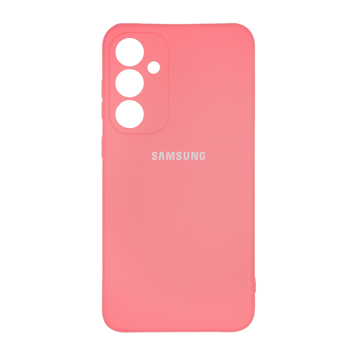 قاب گوشی سامسونگ Galaxy A35 مدل محافظ لنزدار سیلیکونی-صورتی