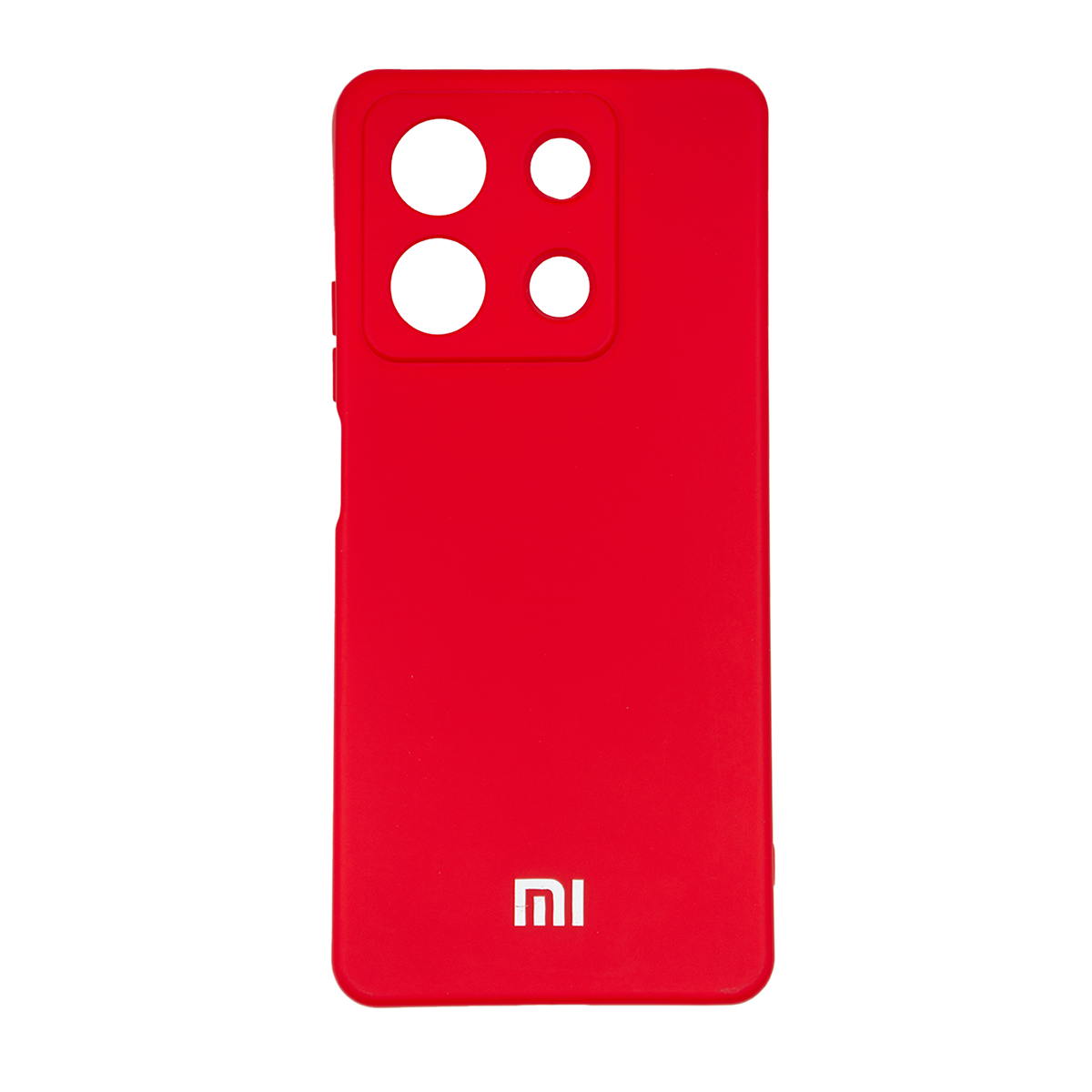 قاب گوشی شیائومی Redmi Note 13 4G مدل محافظ لنزدار سیلیکونی-قرمز