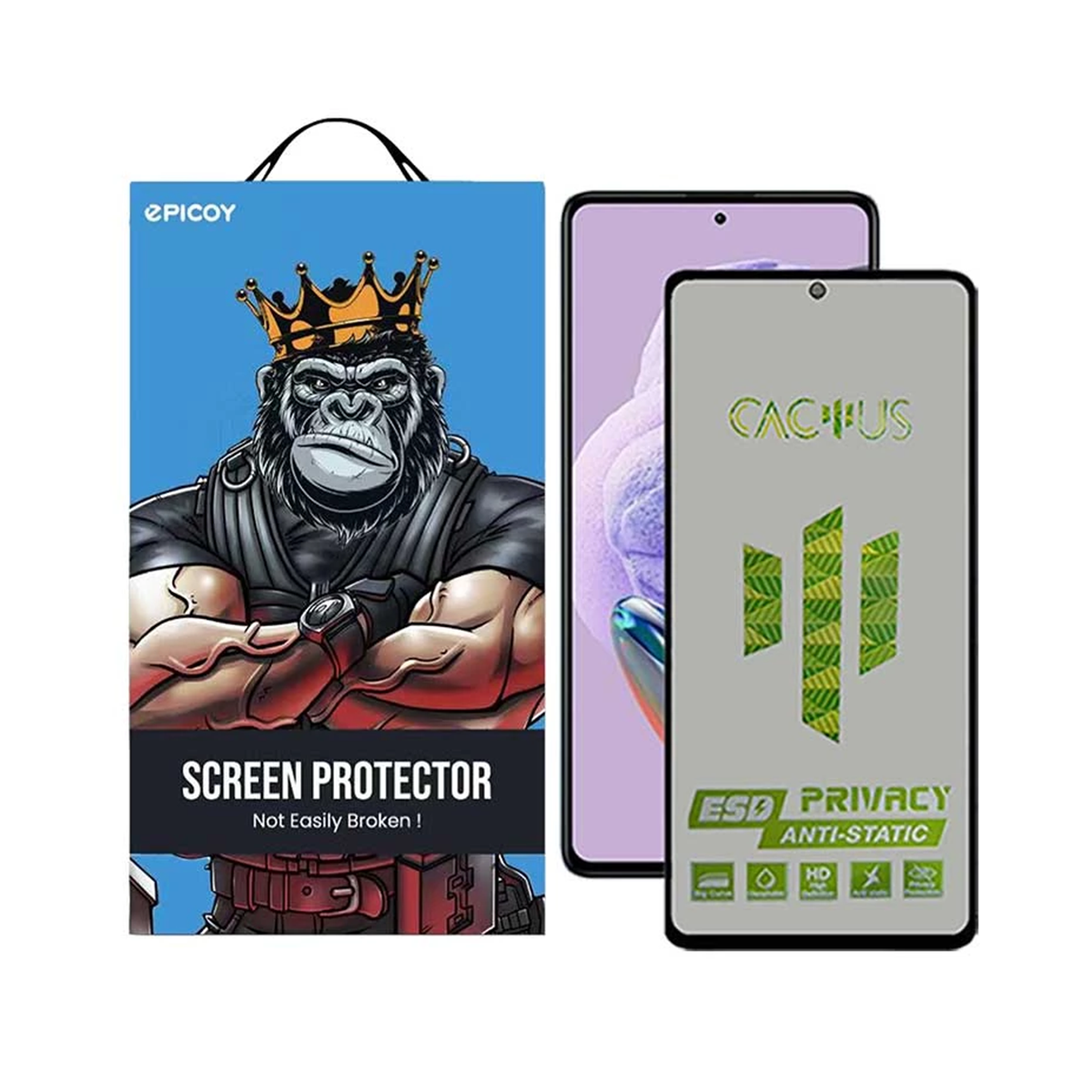 گلس حریم شخصی گوشی شیائومی Redmi Note 10 Pro 4G اپیکوی مدل Cactus-ESD-Privacy گلس حریم شخصی گوشی شیائومی Redmi Note 10 Pro 4G اپیکوی مدل Cactus-ESD-Privacy