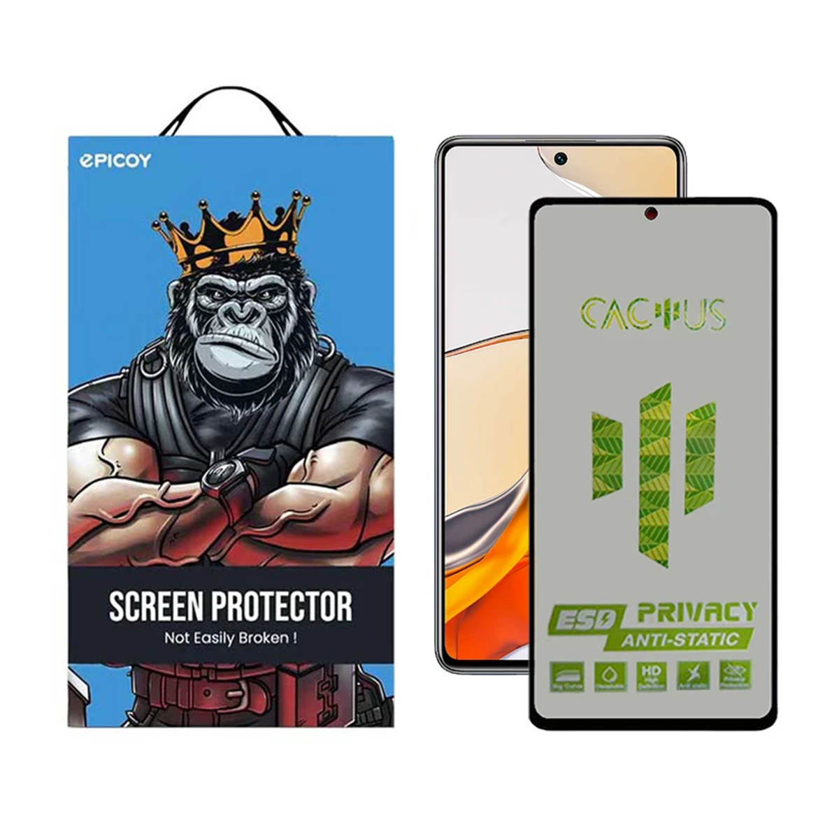 گلس حریم شخصی گوشی شیائومی Mi 11T Pro اپیکوی مدل Cactus-ESD-Privacy