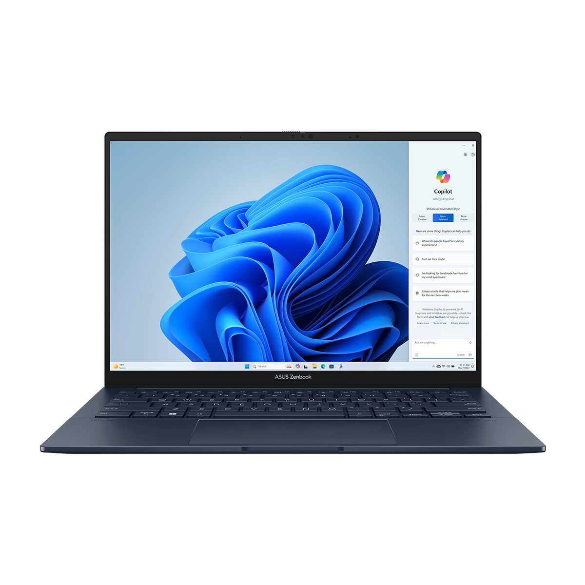 لپ تاپ 14 اینچی ایسوس مدل Zenbook 14 OLED UX3405MA Ultra 7 155H 16GB 1TB-سرمهای لپ تاپ 14 اینچی ایسوس مدل Zenbook 14 OLED UX3405MA Ultra 7 155H 16GB 1TB-سرمهای
