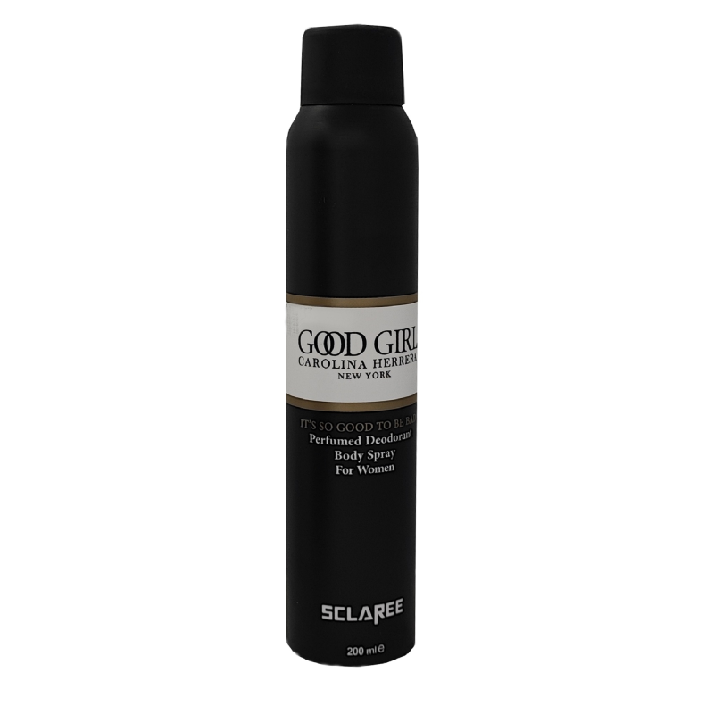 اسپری خوشبو کننده بدن زنانه اسکلاره مدل Good Girl Carolina herrera حجم 200 میلی لیتر اسپری خوشبو کننده بدن زنانه اسکلاره مدل Good Girl Carolina herrera حجم 200 میلی لیتر