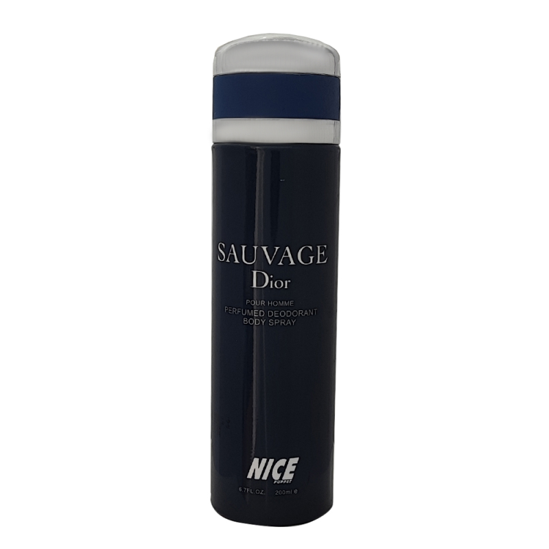 اسپری بدن مردانه نایس پاپت مدل Sauvage Dior حجم 200 میلی لیتر اسپری بدن مردانه نایس پاپت مدل Sauvage Dior حجم 200 میلی لیتر