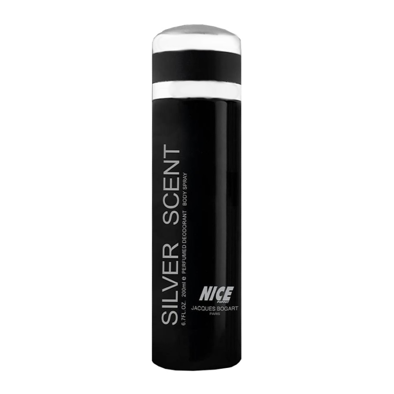 اسپری بدن مردانه نایس پاپت مدل Silver Scent حجم 200 میلی لیتر اسپری بدن مردانه نایس پاپت مدل Silver Scent حجم 200 میلی لیتر