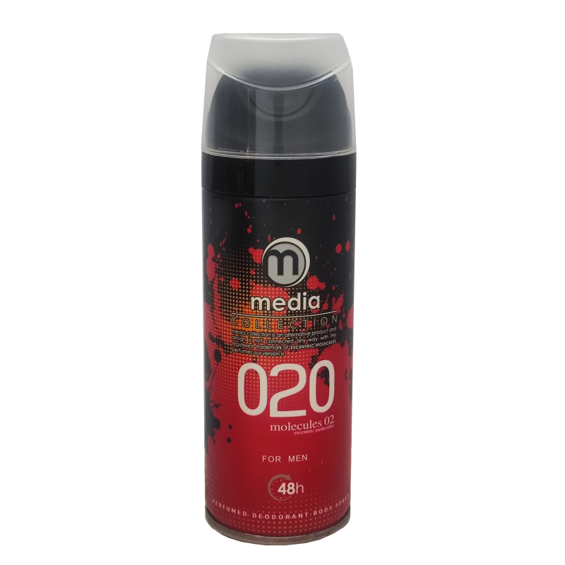 اسپری خوشبو کننده بدن مردانه مدیا مدل Molecules020 حجم 200 میلی لیتر اسپری خوشبو کننده بدن مردانه مدیا مدل Molecules020 حجم 200 میلی لیتر