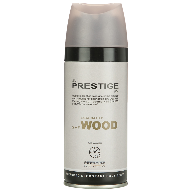 اسپری خوشبو کننده بدن زنانه پرستیژ مدل Dsquared2 She Wood حجم 150 میلی لیتر