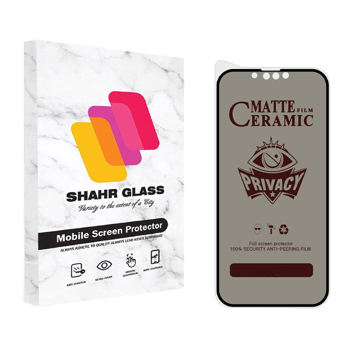 گلس سرامیکی حریم شخصی گوشی اپل iPhone 14 Pro شهر گلس مدل CRP گلس سرامیکی حریم شخصی گوشی اپل iPhone 14 Pro شهر گلس مدل CRP