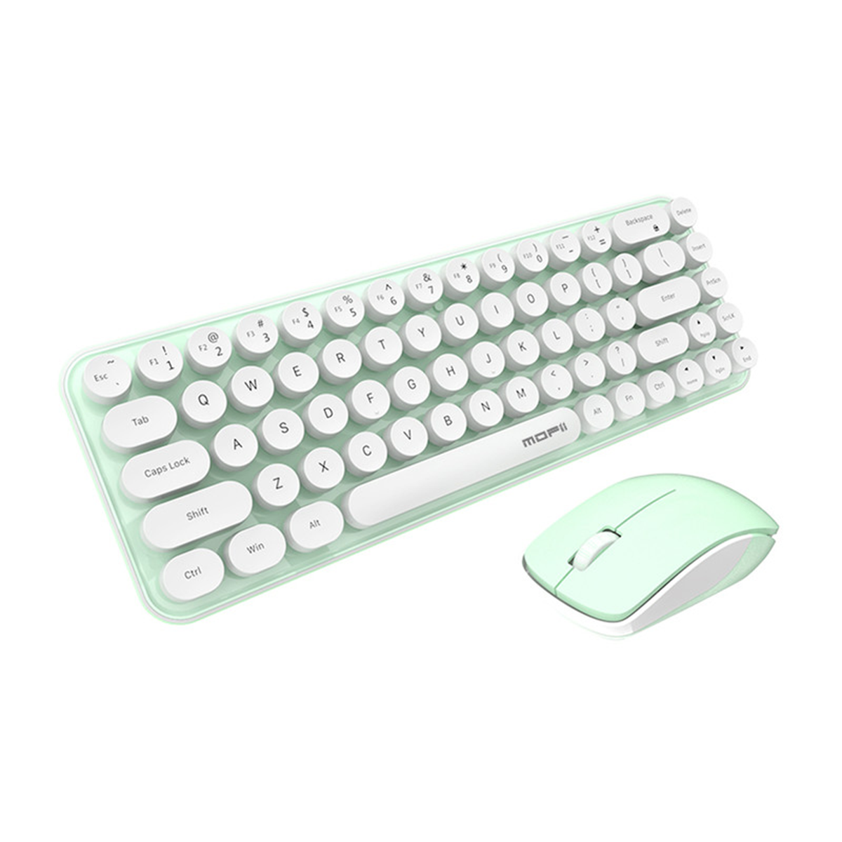 کیبورد و ماوس بی سیم مافی مدل i bean-سبز روشن کیبورد و ماوس بی سیم مافی مدل i bean-سبز روشن