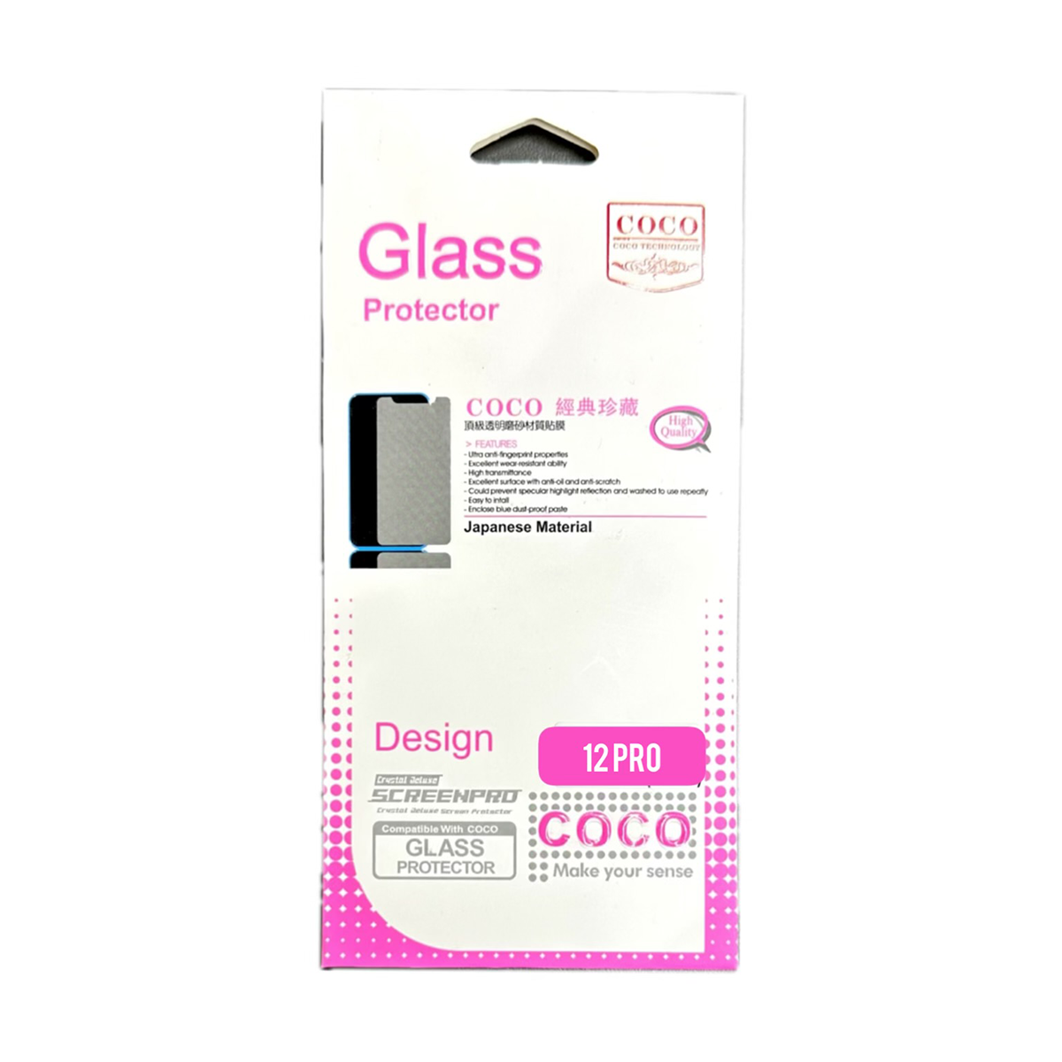 گلس گوشی اپل iPhone 12 Pro کوکو مدل 10D Pro Plus