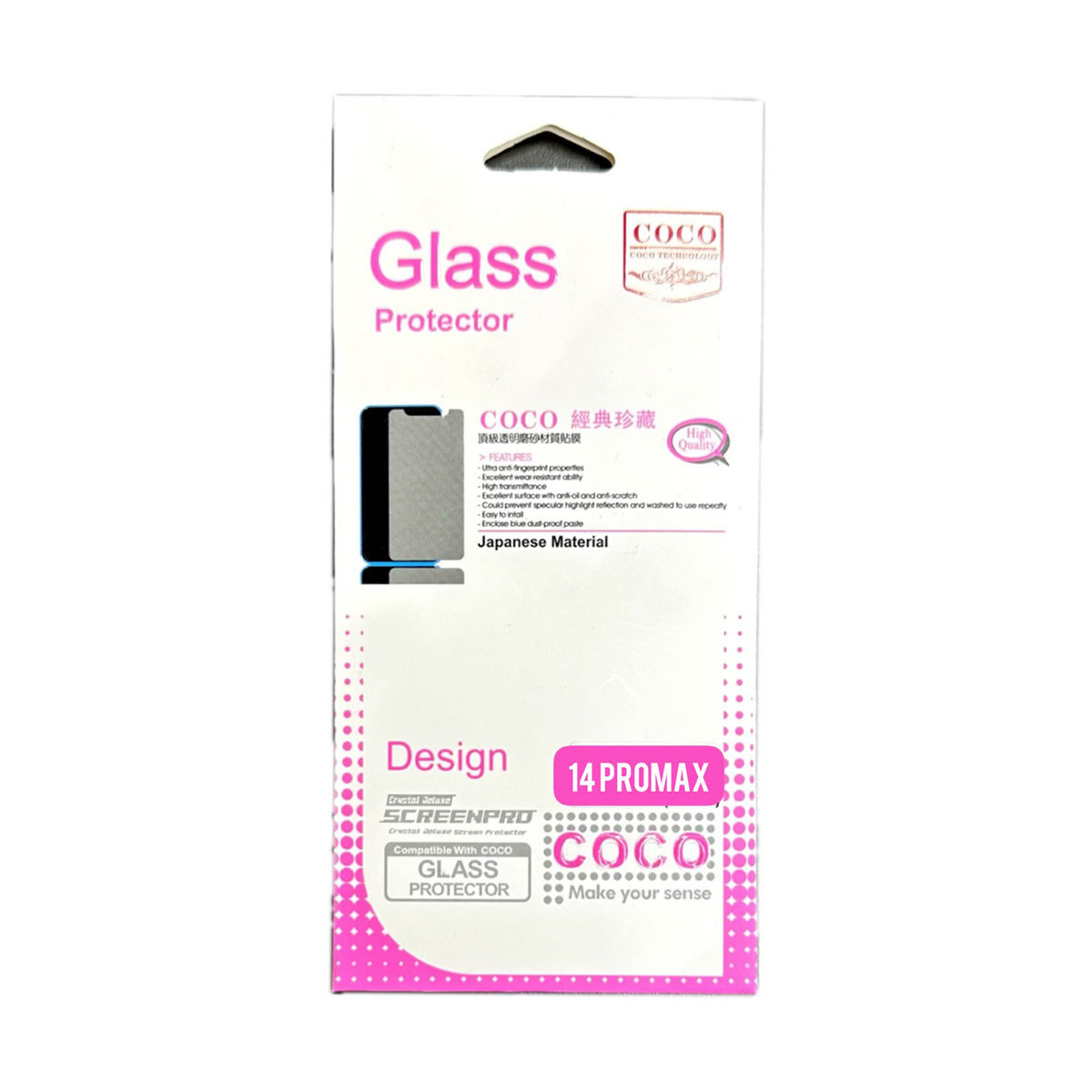 گلس گوشی اپل iPhone 14 Pro Max کوکو مدل 10D Pro Plus-مشکی گلس گوشی اپل iPhone 14 Pro Max کوکو مدل 10D Pro Plus-مشکی