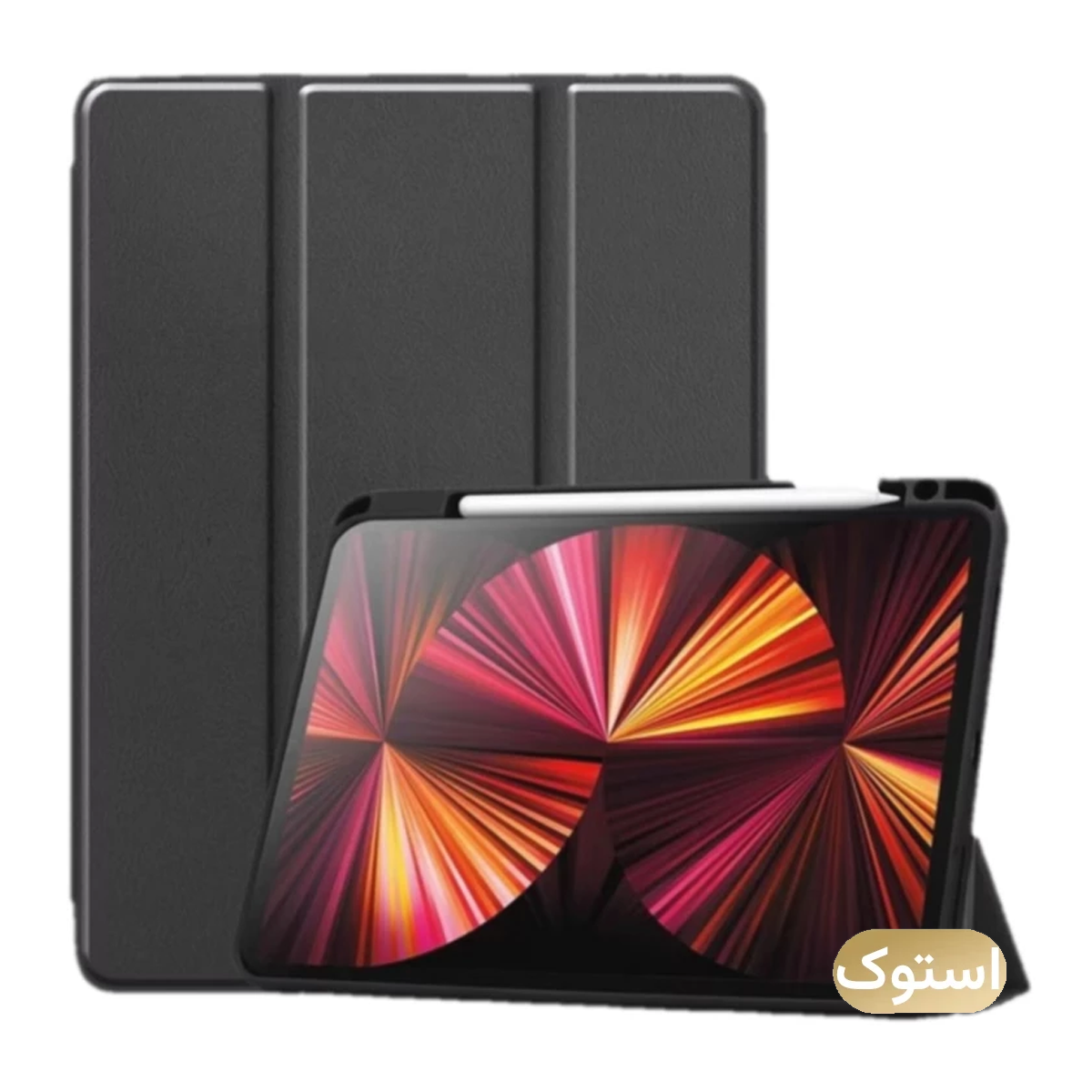 کیف کلاسوری تبلت اپل iPad Air 11 2025 استوک Open Box - زیفرند مدل Smart Leather - مشکی