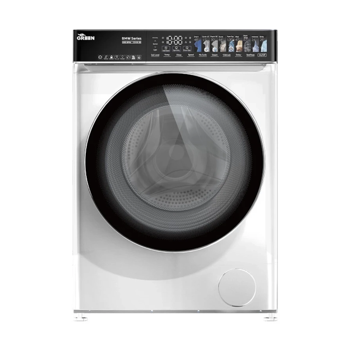 ماشین لباسشویی اتوماتیک گرین مدل GWM120DD1200BMW-W ظرفیت 12 کیلوگرم-سفید ماشین لباسشویی اتوماتیک گرین مدل GWM120DD1200BMW-W ظرفیت 12 کیلوگرم-سفید