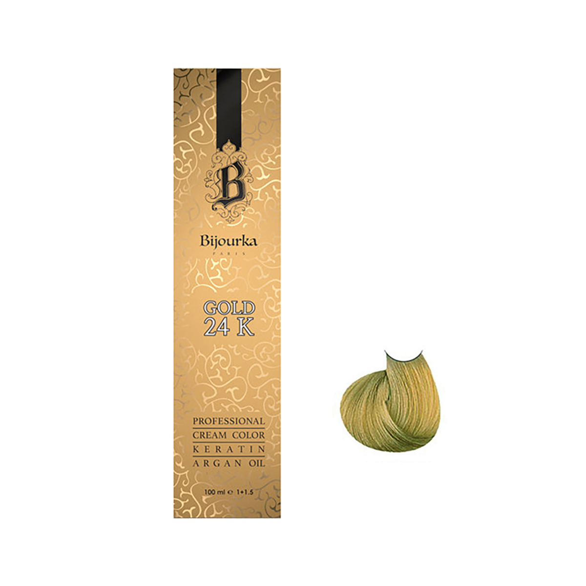 رنگ مو بیجورکا شماره 8-3 حجم 100 میلی لیتر رنگ زیتونی روشن رنگ مو بیجورکا شماره 8-3 حجم 100 میلی لیتر رنگ زیتونی روشن