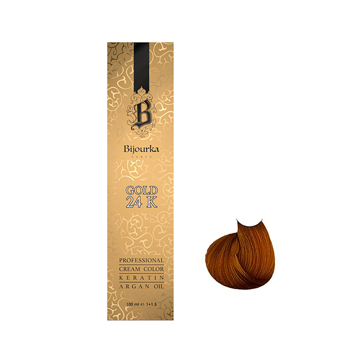 رنگ مو بیجورکا شماره 5-5 حجم 100 میلی لیتر رنگ طلایی روشن رنگ مو بیجورکا شماره 5-5 حجم 100 میلی لیتر رنگ طلایی روشن