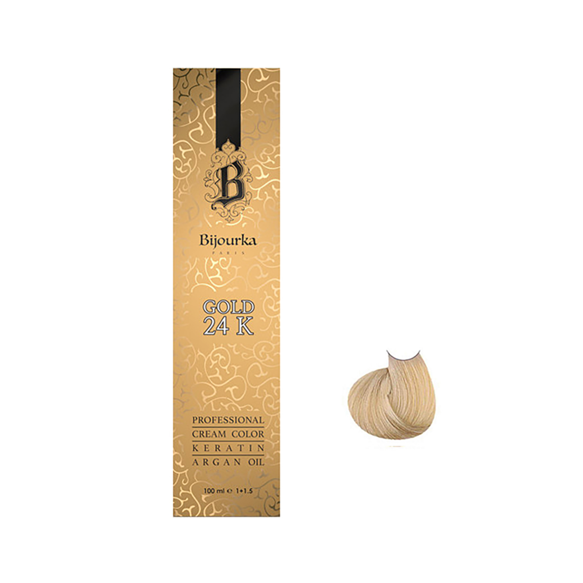 رنگ مو بیجورکا شماره 8-73 حجم 100 میلی لیتر رنگ قهوه ای بیسکوئیتی