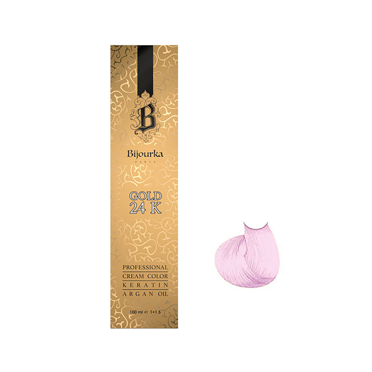 رنگ مو بیجورکا شماره BI7 حجم 100 میلی لیتر رنگ صورتی کوارتز