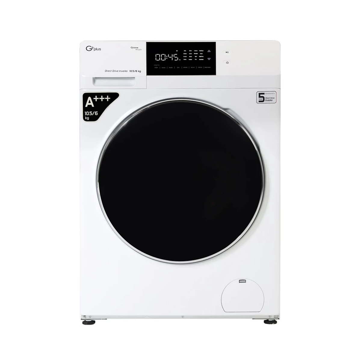 ماشین لباسشویی جی پلاس 10.5 کیلویی مدل GWM-PD106W