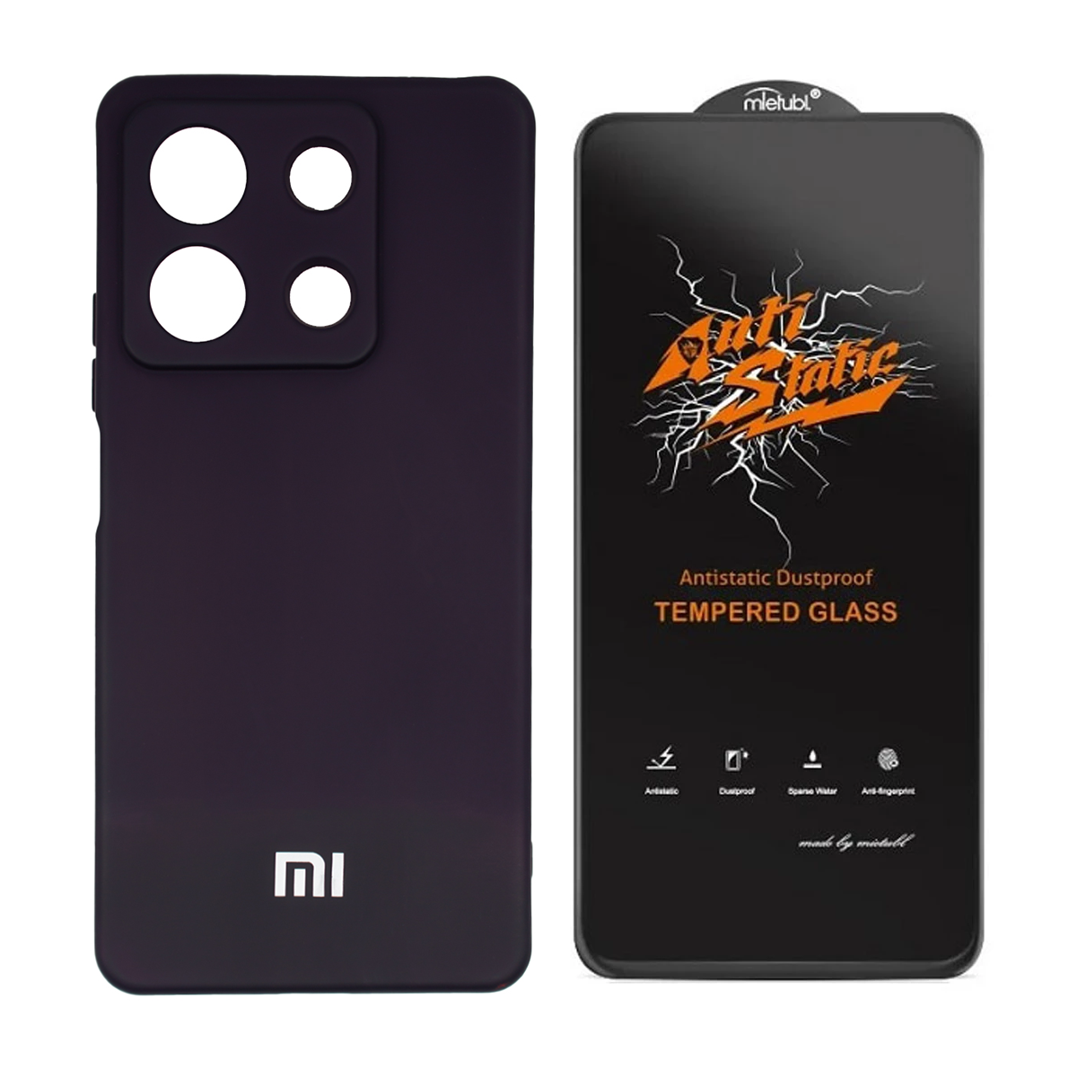 قاب گوشی شیائومی Redmi Note 13 4G مدل سیلیکونی به همراه گلس میتوبل مدل Super D قاب گوشی شیائومی Redmi Note 13 4G مدل سیلیکونی به همراه گلس میتوبل مدل Super D