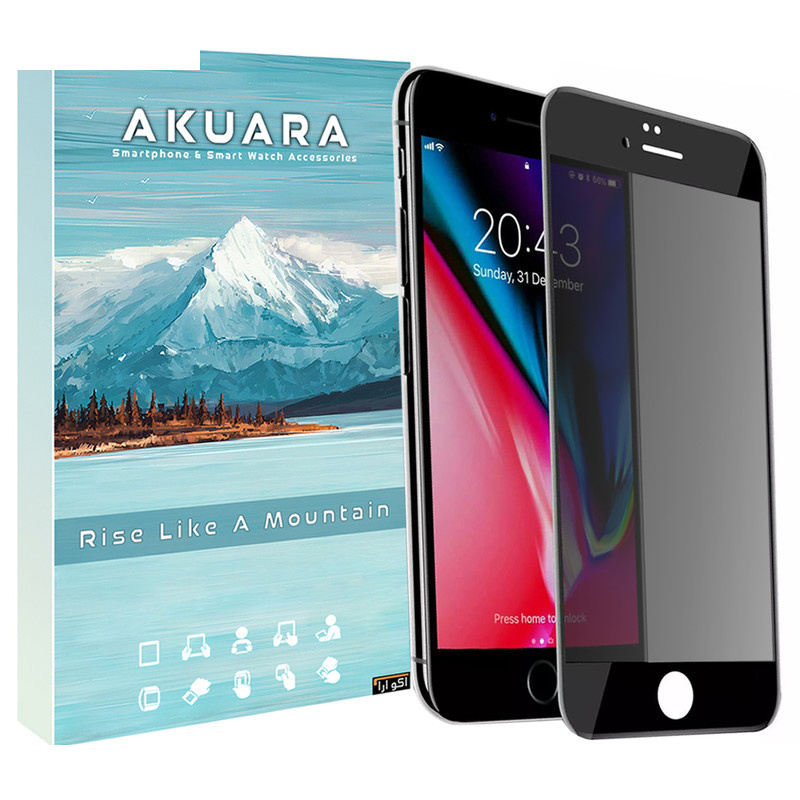 محافظ صفحه نمایش حریم شخصی آکوآرا مدل Prv AKU مناسب برای گوشی موبایل اپل iPhone 7 / 8 / SE 2020 / SE2022 محافظ صفحه نمایش حریم شخصی آکوآرا مدل Prv AKU مناسب برای گوشی موبایل اپل iPhone 7 / 8 / SE 2020 / SE2022